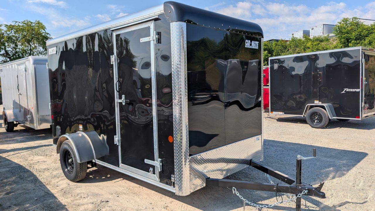 New 2026 Car Mate 6x12 Sportster Cargo Trailer w/ Ramp Door