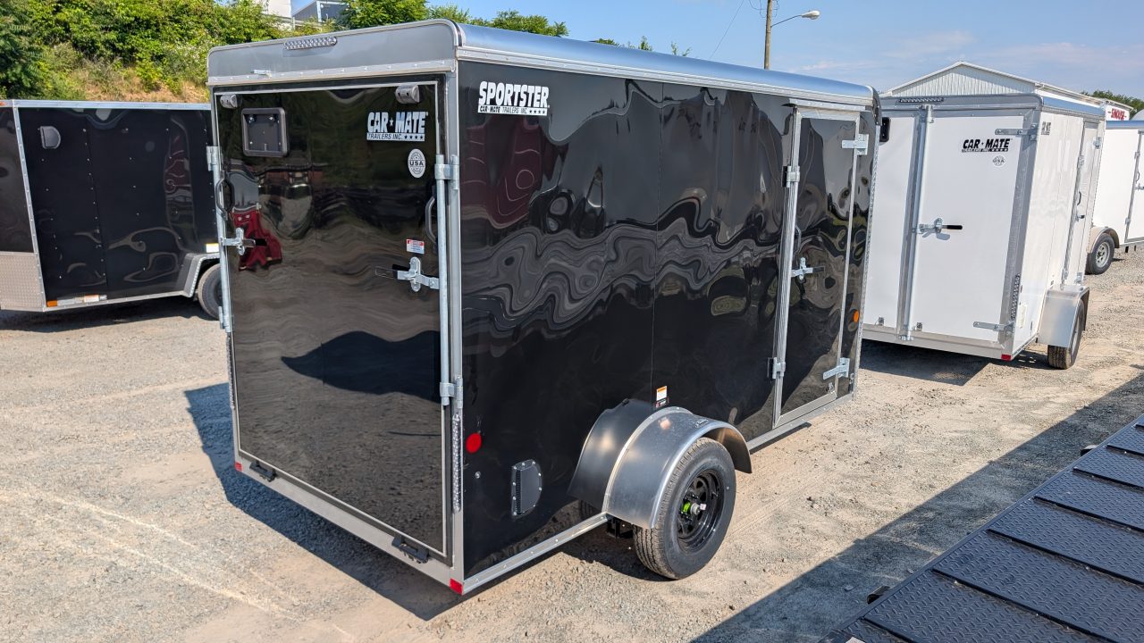 New 2026 Car Mate 6x12 Sportster Cargo Trailer w/ Ramp Door