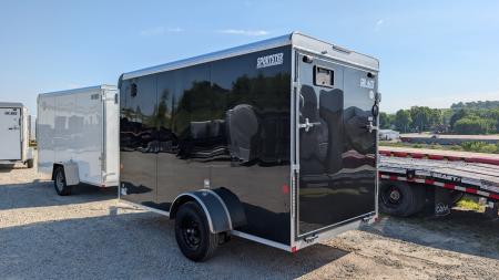 New 2026 Car Mate 6x12 Sportster Cargo Trailer w/ Ramp Door