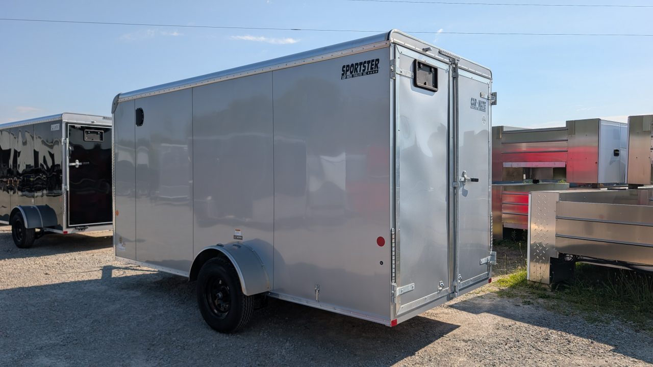 New 2026 Car Mate 6x14 Sportster Cargo Trailer w/ Barn Doors