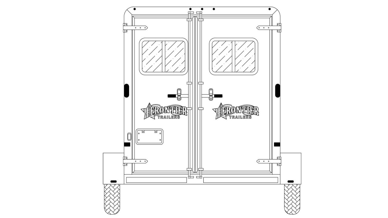 New 2026 Frontier Trailers 3 Horse Strider Bumper Pull Horse Trailer