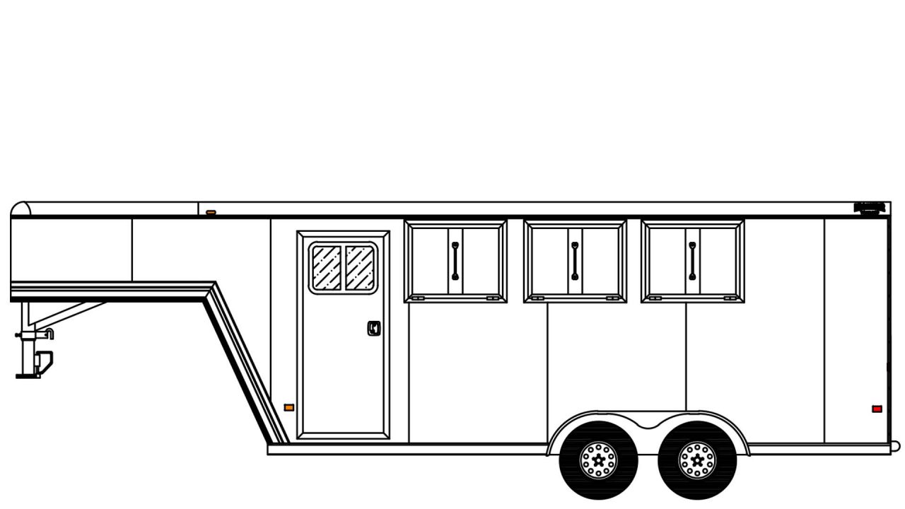 New 2026 Frontier Trailers Strider Gooseneck Slant Load Series Horse Trailer