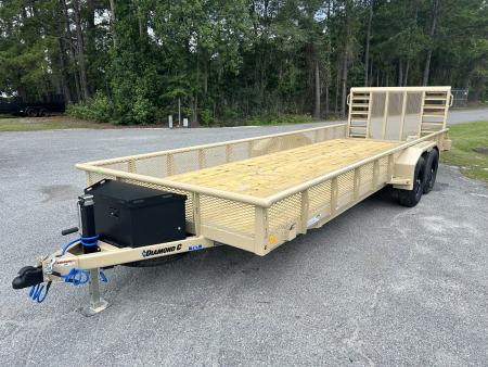 New 2026 Diamond C TUT206 83x22 Utility Trailer/Equipment Trailer with 6K Axles & #7060 lbs Payload