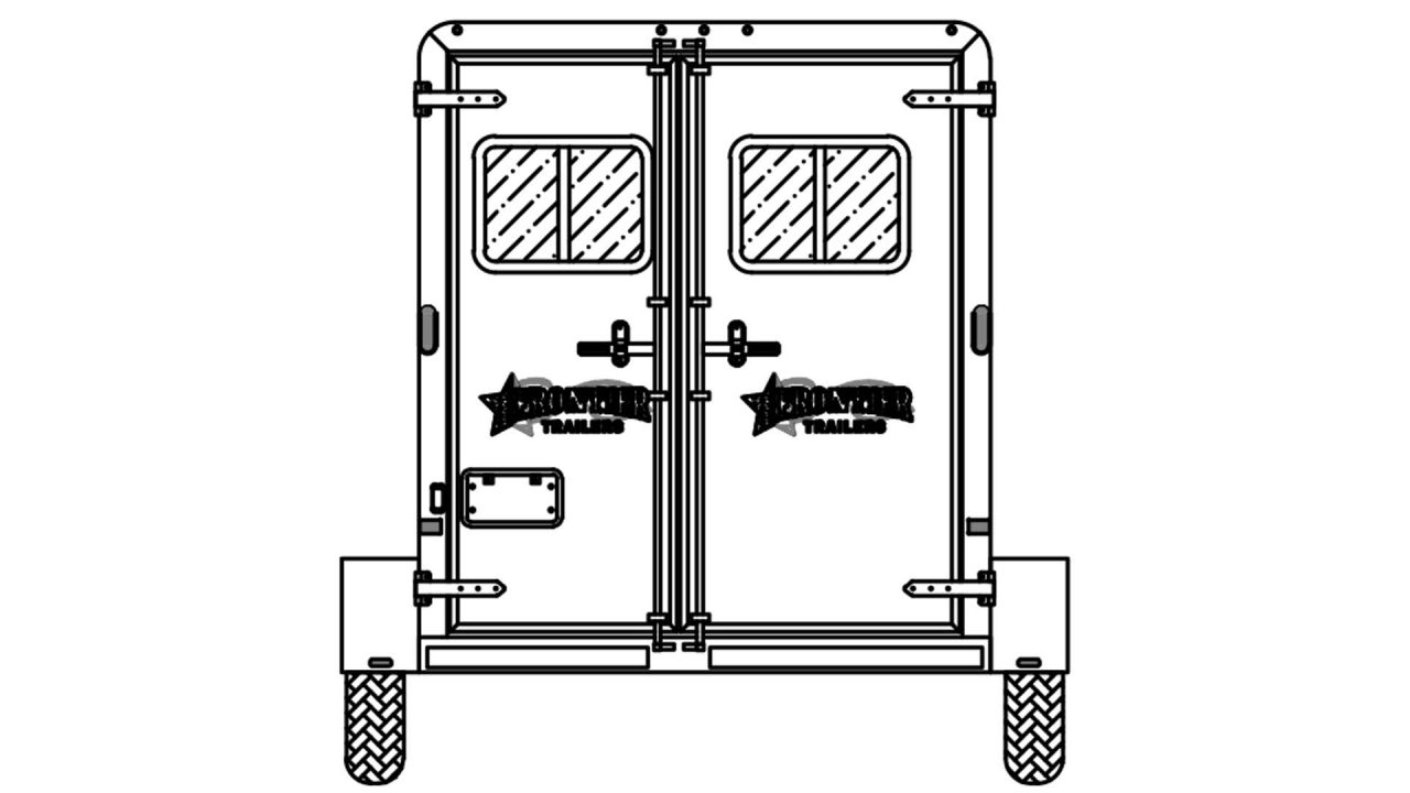 New 2026 Frontier Trailers 4 Horse Strider Gooseneck Slant Load Horse Trailer Horse Trailer