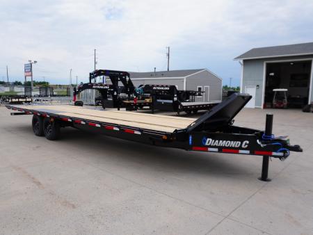 New 2026 Diamond C Trailers DET210 28ft Deckover Tilt Tilt Trailer
