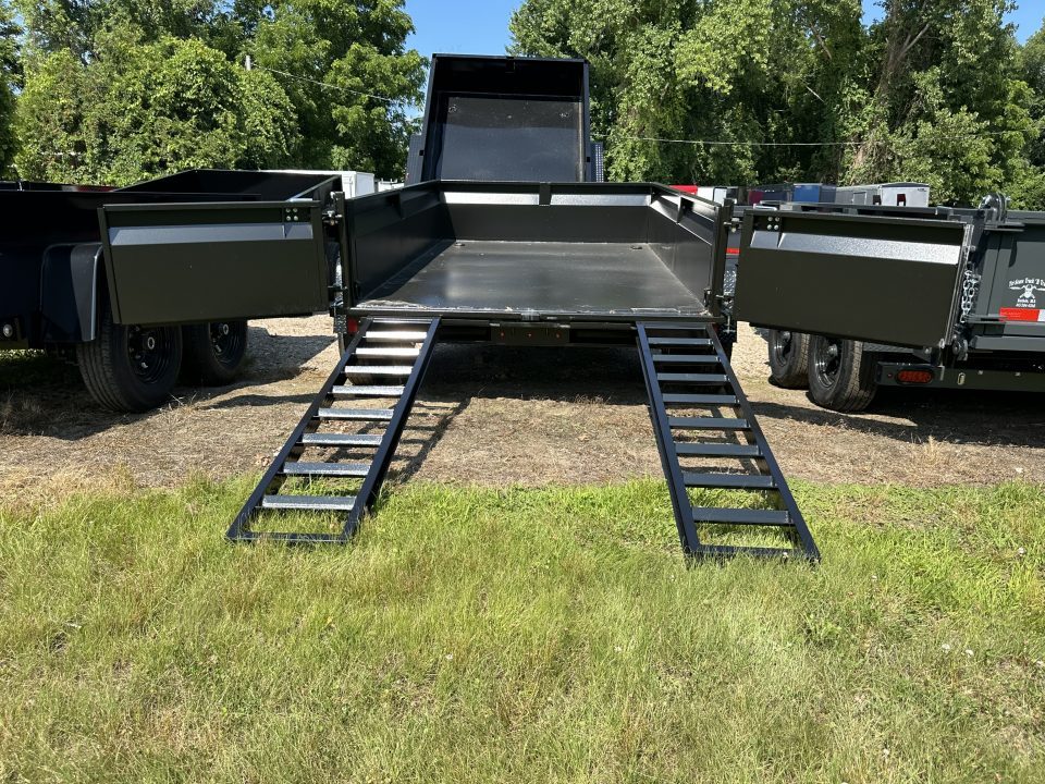 New 2027 BWISE 6x10 Dump with Ramps Barn doors