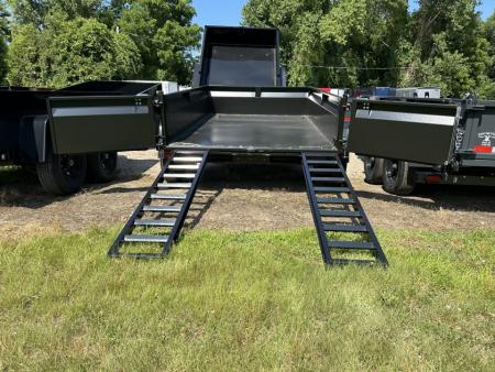 New 2027 BWISE 6x10 Dump with Ramps Barn doors
