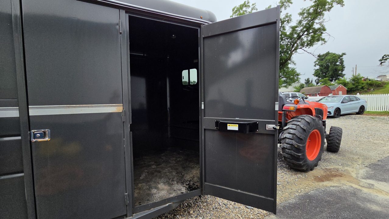 Used 2023 Valley Trailers 7X14TA STRAIGHT 2 STALL Horse Trailer