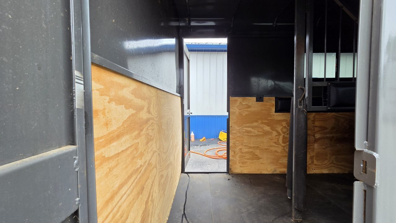 Used 2023 Valley Trailers 7X14TA STRAIGHT 2 STALL Horse Trailer
