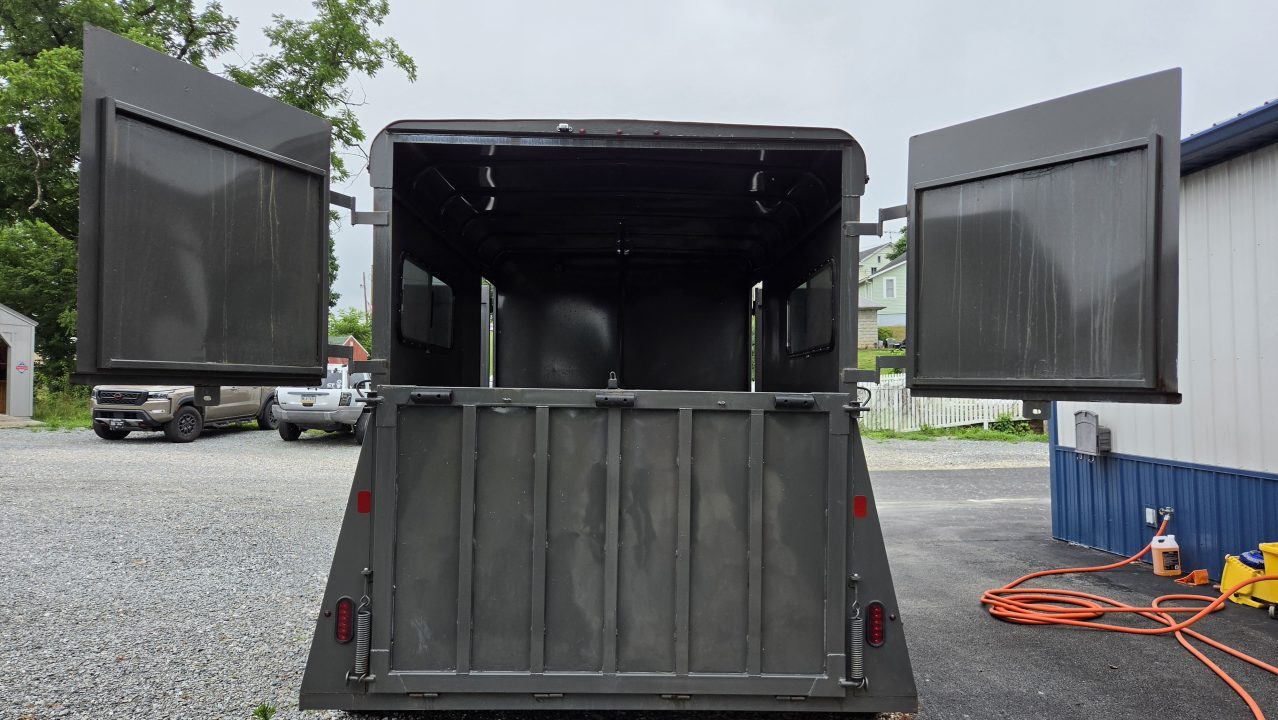 Used 2023 Valley Trailers 7X14TA STRAIGHT 2 STALL Horse Trailer