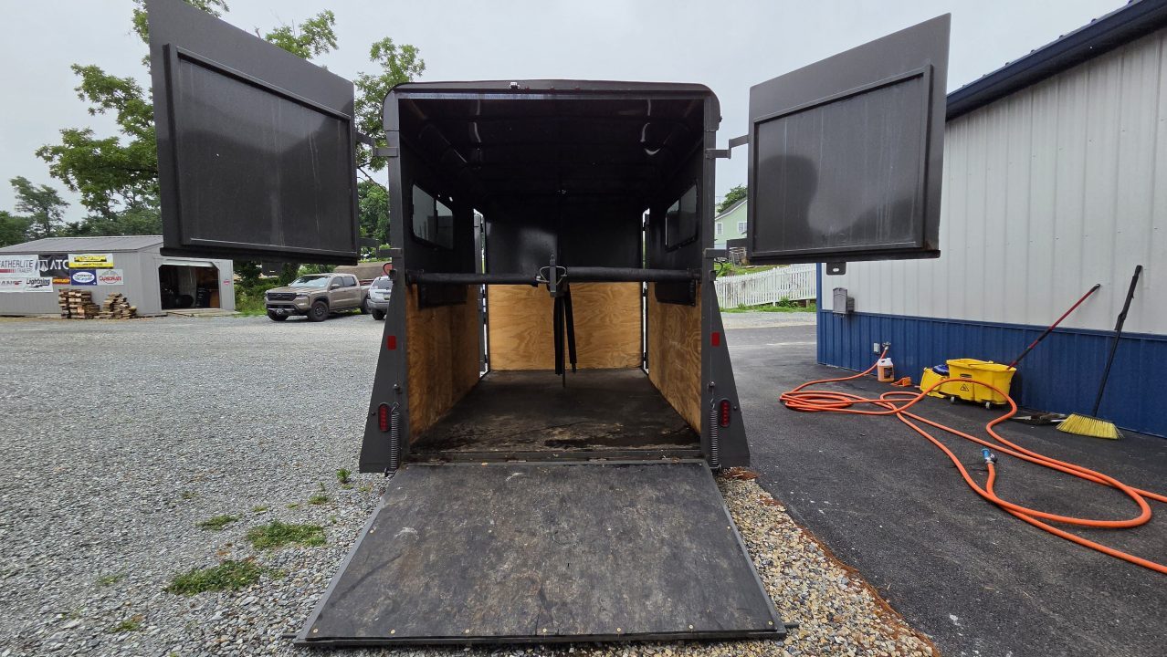 Used 2023 Valley Trailers 7X14TA STRAIGHT 2 STALL Horse Trailer