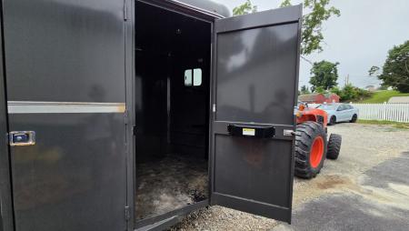 Used 2023 Valley Trailers 7X14TA STRAIGHT 2 STALL Horse Trailer