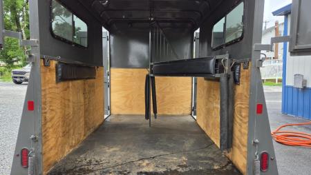 Used 2023 Valley Trailers 7X14TA STRAIGHT 2 STALL Horse Trailer