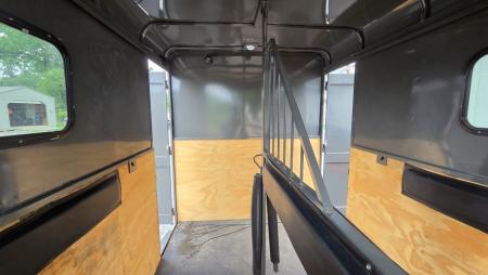 Used 2023 Valley Trailers 7X14TA STRAIGHT 2 STALL Horse Trailer