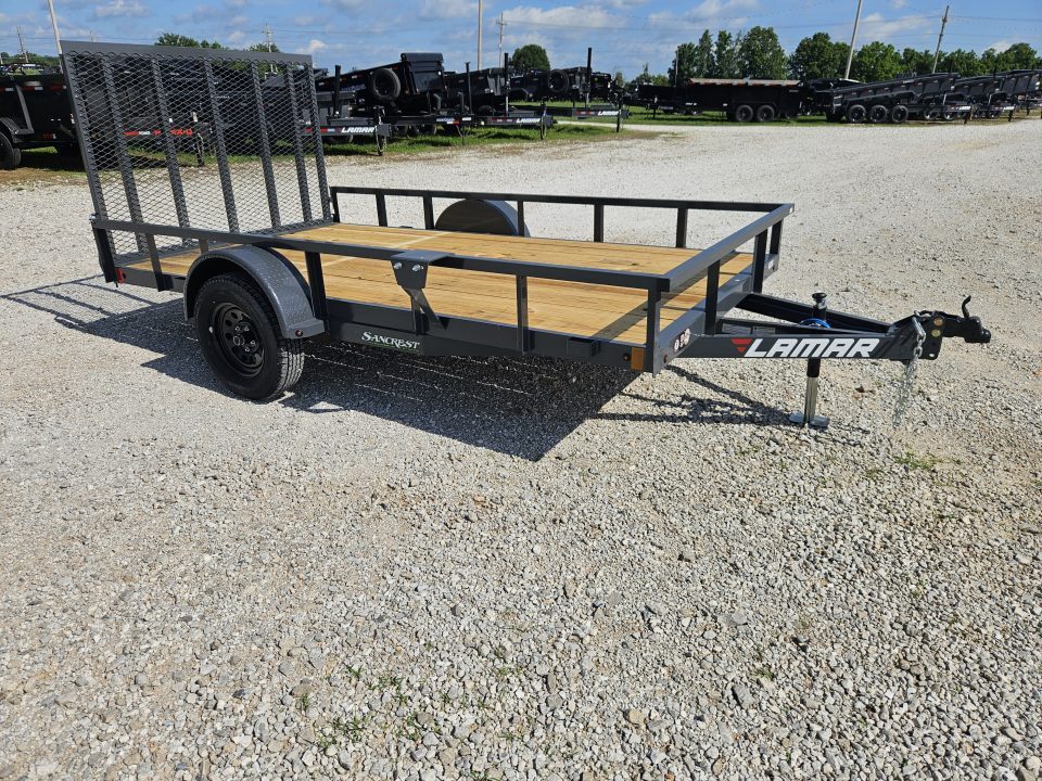 New 2026 Lamar 77X12 SINGLE 3.5K TUBETOP UTILITY W/4' SPRING GATE