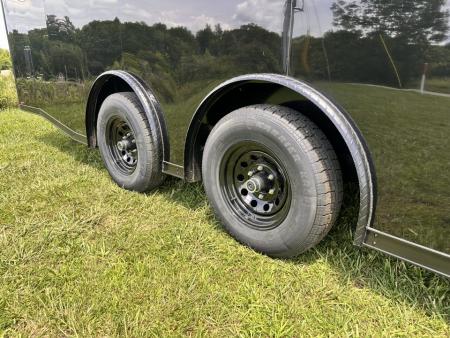 New 2026 Luxe 8.5x24 Racing Trailer Finished Interior- 5200 Tandem Axle-Black -Blackout