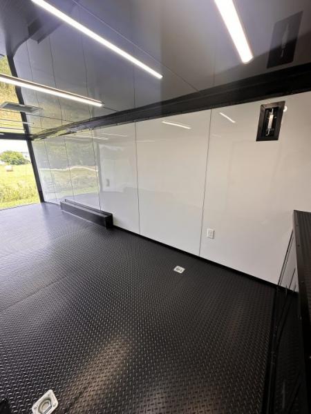 New 2026 Luxe 8.5x24 Racing Trailer Finished Interior- 5200 Tandem Axle-Black -Blackout