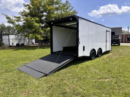 New 2026 LUXE 8.5X20 Race Trailer- Finished Interior-5200LB Torsion Axles-Blackout