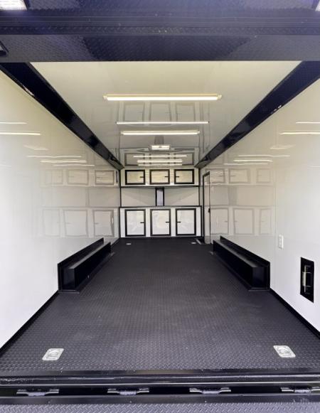 New 2026 LUXE 8.5X20 Race Trailer- Finished Interior-5200LB Torsion Axles-Blackout