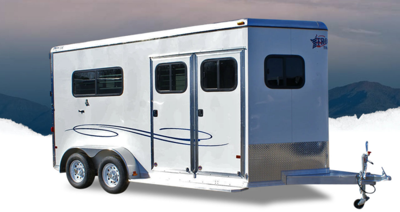 New 2026 Frontier Trailers Ambassador 67" BP Straight Load 2 Horse Series Horse Trailer