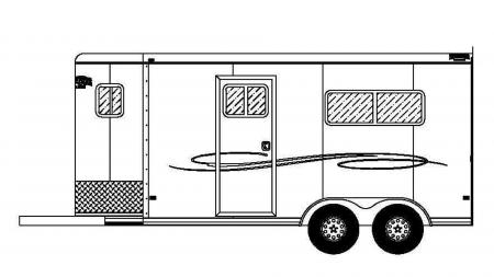 New 2026 Frontier Trailers Ambassador 67" BP Straight Load 2 Horse Series Horse Trailer