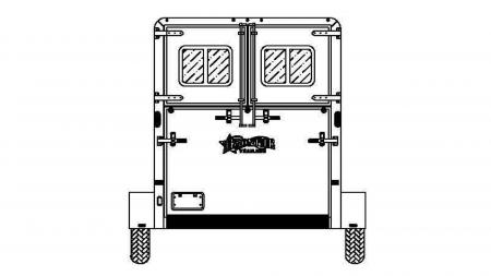 New 2026 Frontier Trailers Ambassador 67" BP Straight Load 2 Horse Series Horse Trailer
