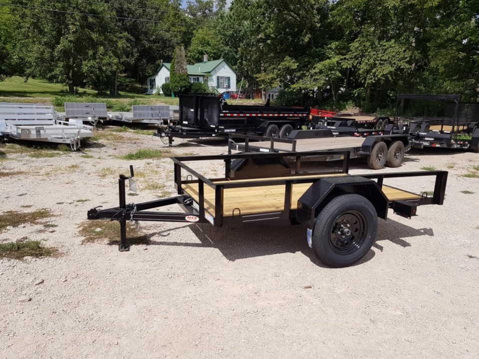 New 2026 MEB 5x8 Angle Iron Utility Trailer W/Ramp
