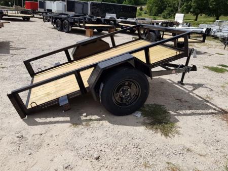 New 2026 MEB 5x8 Angle Iron Utility Trailer W/Ramp