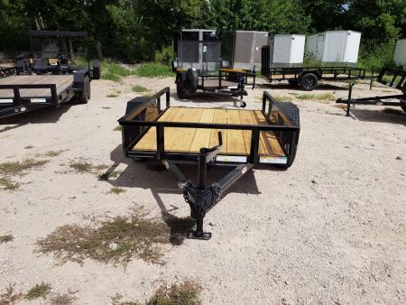 New 2026 MEB 5x8 Angle Iron Utility Trailer W/Ramp