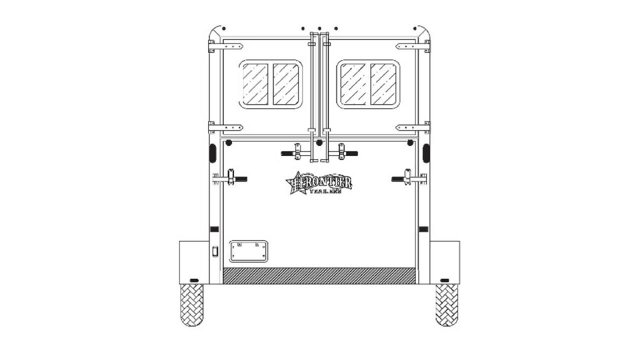 New 2026 Frontier Trailers Ambassador 67" Gooseneck Straight Load 2 Horse Trailer with Rubber Mats Series Horse Trailer