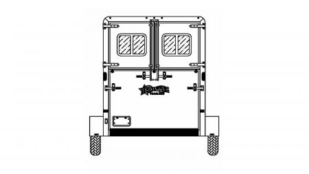New 2026 Frontier Trailers Ambassador 67" Manger BP Straight Load 2 Horse Series Horse Trailer