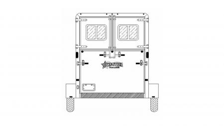 New 2026 Frontier Trailers Ambassador 67" Manger GN Straight Load 2 Horse Series Horse Trailer