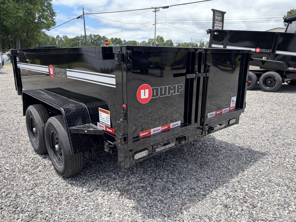 New 2027 U-Dump 6X12 With 31" Sides, Pro-Lite Low-Profile Dump Trailer, 10K GVWR, Tarp & Roller, Slide-Out Ramps