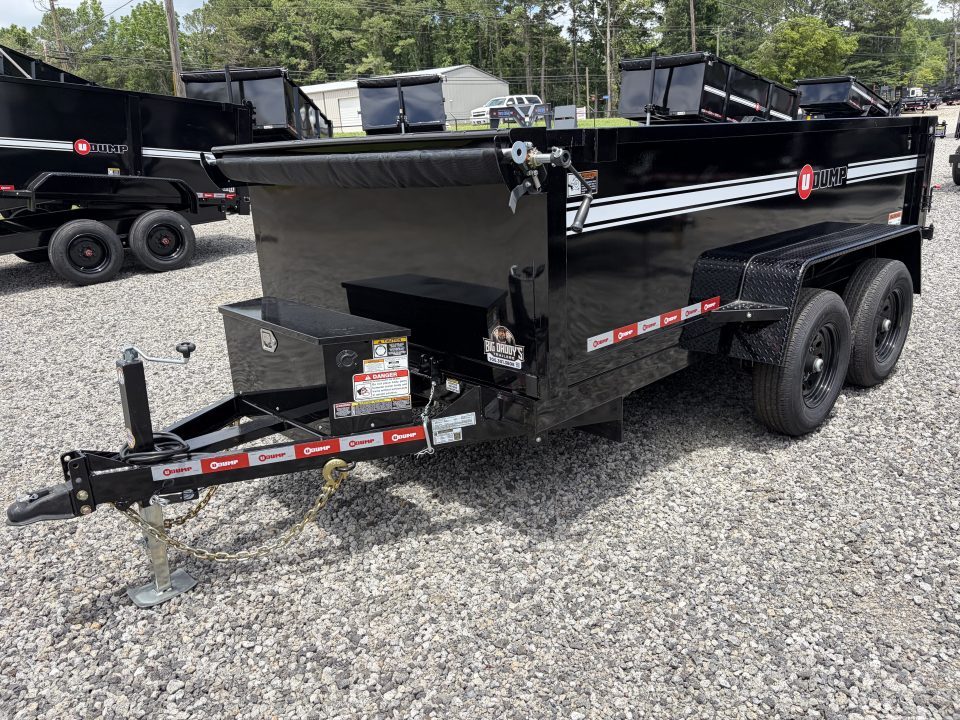New 2027 U-Dump 6X12 With 31" Sides, Pro-Lite Low-Profile Dump Trailer, 10K GVWR, Tarp & Roller, Slide-Out Ramps