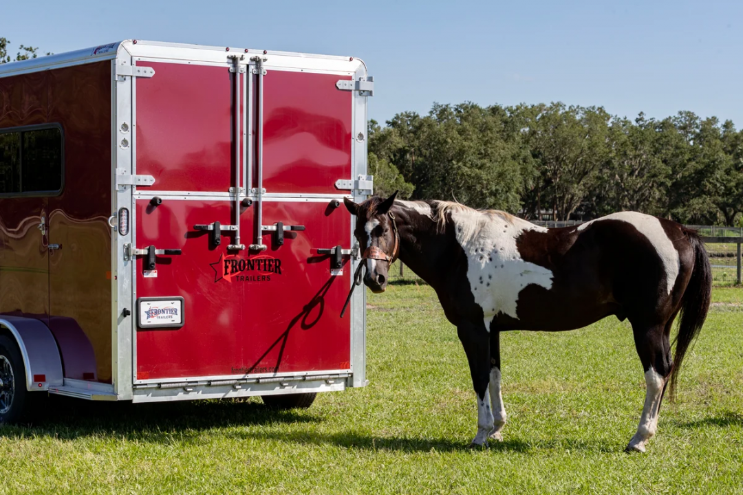 New 2026 Frontier Trailers Fast Track BP 2 Horse Straight Load Series Horse Trailer