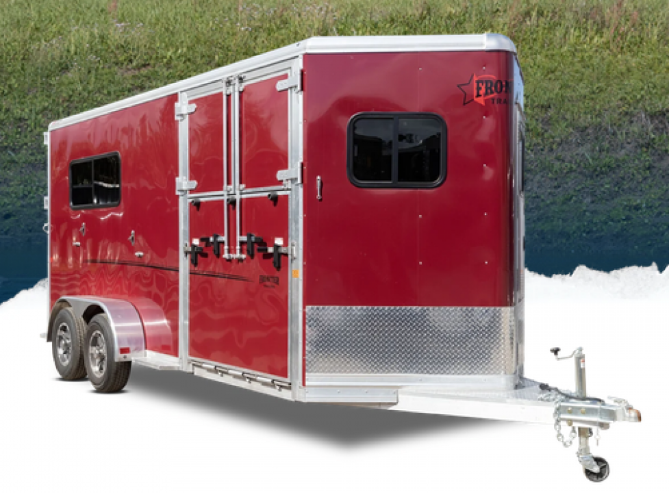 New 2026 Frontier Trailers Fast Track BP 2 Horse Straight Load Series Horse Trailer
