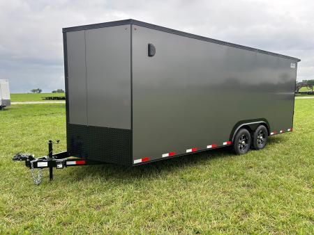 New 2026 Kodiak 8.5x20 Tandem 12K Cargo w/ Ramp Door, Aluminum Wheels, & 7' Interior Height