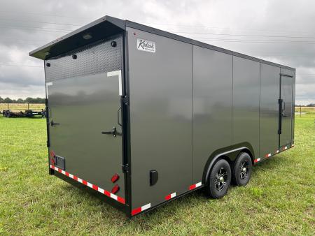 New 2026 Kodiak 8.5x20 Tandem 12K Cargo w/ Ramp Door, Aluminum Wheels, & 7' Interior Height
