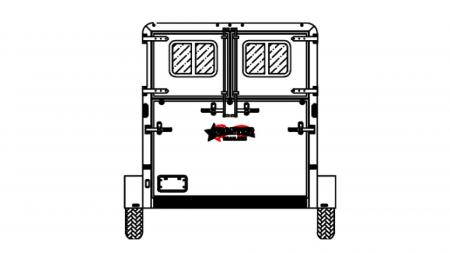 New 2026 Frontier Trailers Fast Track 2+1 GN Straight Load Series 2 Horse Trailer