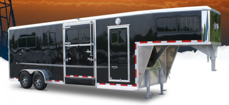New 2026 Frontier Trailers Fast Track 2+1 GN Straight Load Series 2 Horse Trailer