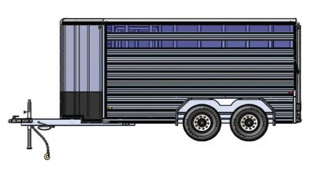 New 2026 Frontier Trailers Livestock Lite 14' 7  Bumper Pull Series Horse Trailer