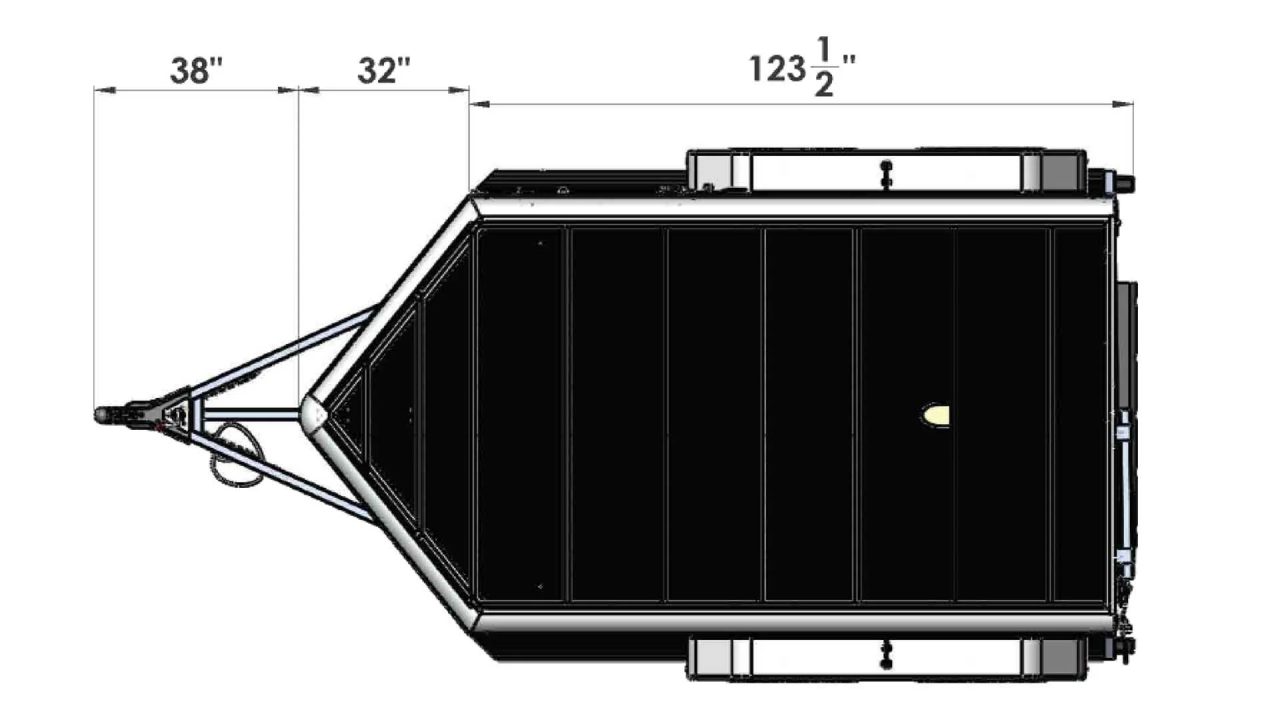 New 2026 Frontier Trailers 12' 7" Livestock Trailer, 10' Floor, 7' Wide, 6'6" Tall Horse Trailer