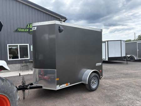 New 2026 HAULMARK 5x8 Transport V 3500# 6'6  Interior Cargo Trailer with Man Door and Ramp Door