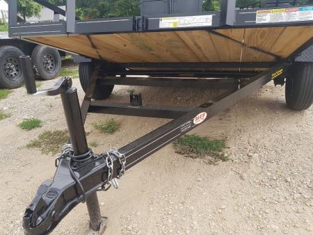 New 2026 MEB 77 x10 Angle Iron Tilt Utility Trailer w/Board Holders
