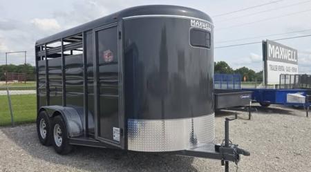 New 2026 Maxwell 3 Horse Brushpopper Horse Trailer