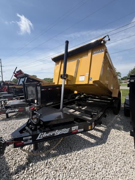 New 2026 Liberty Dump Trailer LD14K83X16B8TS 83X16 TA TELESCOPIC W/ HIGH SIDES (GVW:15400) AMBER WAVES/BLACK 2-TONED
