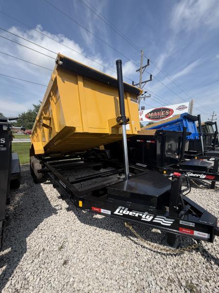 New 2026 Liberty Dump Trailer LD14K83X16B8TS 83X16 TA TELESCOPIC W/ HIGH SIDES (GVW:15400) AMBER WAVES/BLACK 2-TONED