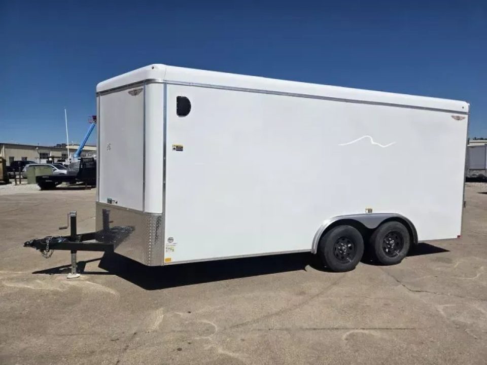 New 2026 H&H Trailers 8x16 HH Series Round Top V-Nose 7K Tandem Cargo / Enclosed Trailer
