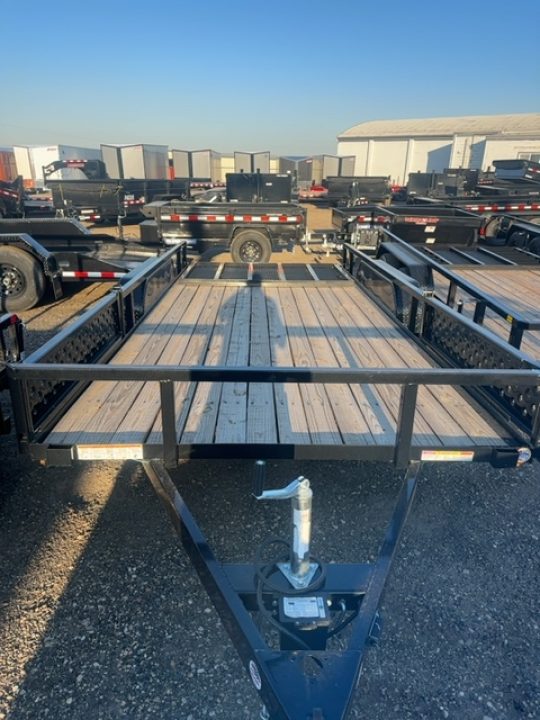 New 2025 Sure-Trac 7 x 16 Tube Top ATV 7K Utility Trailer
