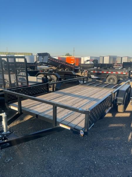 New 2025 Sure-Trac 7 x 16 Tube Top ATV 7K Utility Trailer